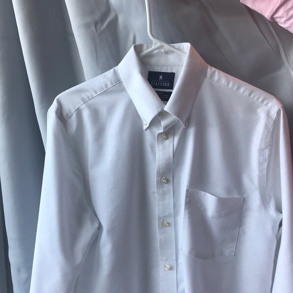 Stafford white dress shirt